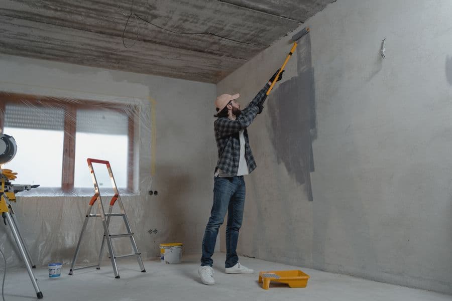 Interior reconstruction and finish work in progress
