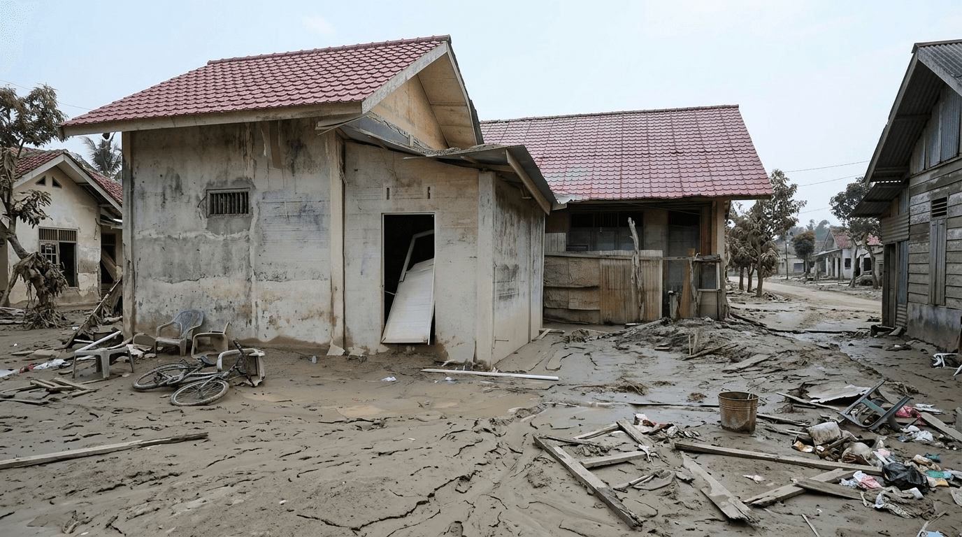 Water damage requiring rapid flood mitigation